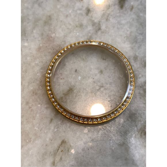 Gold Watch with Crystal Face #watch #crystals - Picture 3 of 7